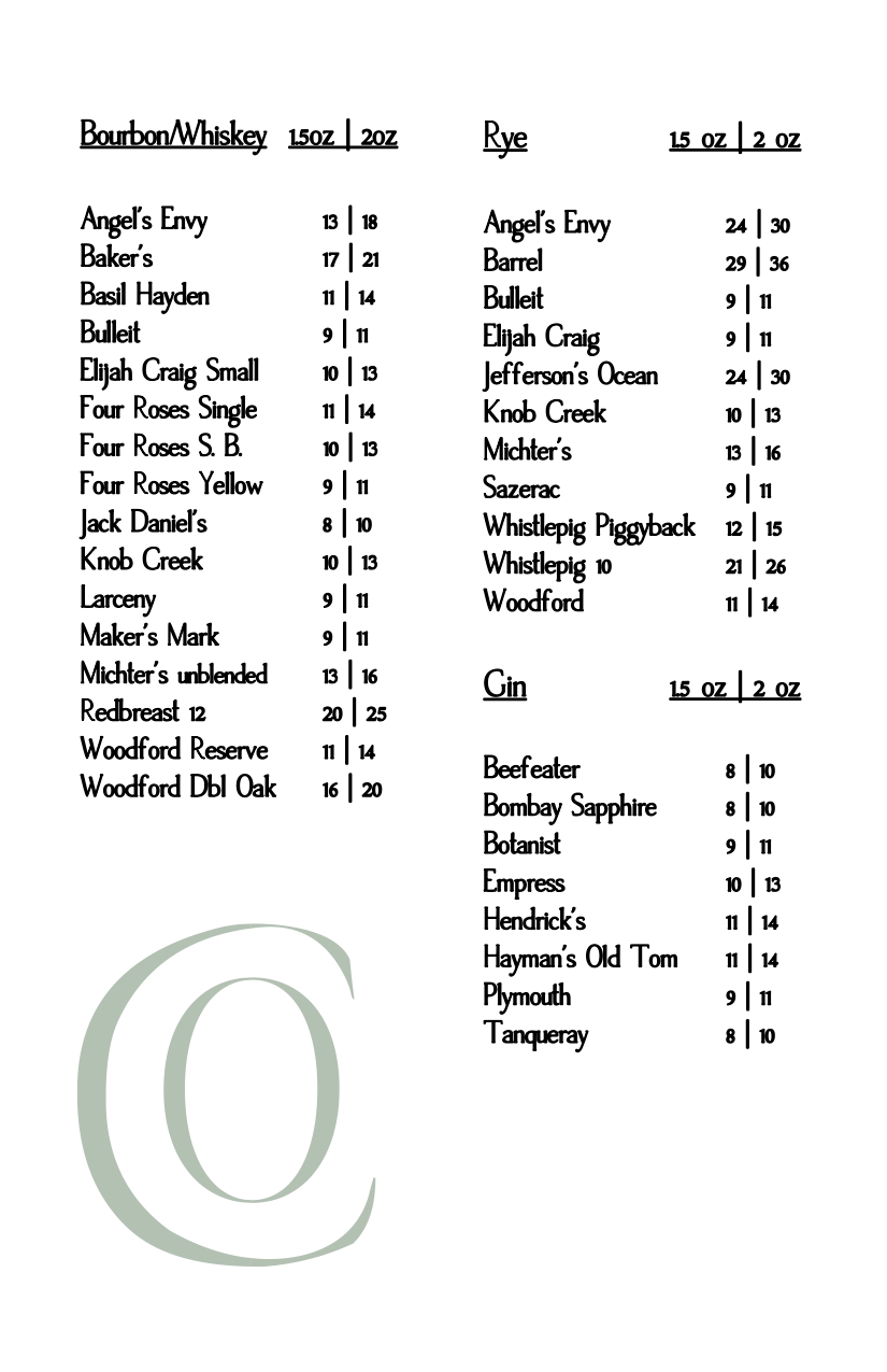 Hops & Spirits - Second page