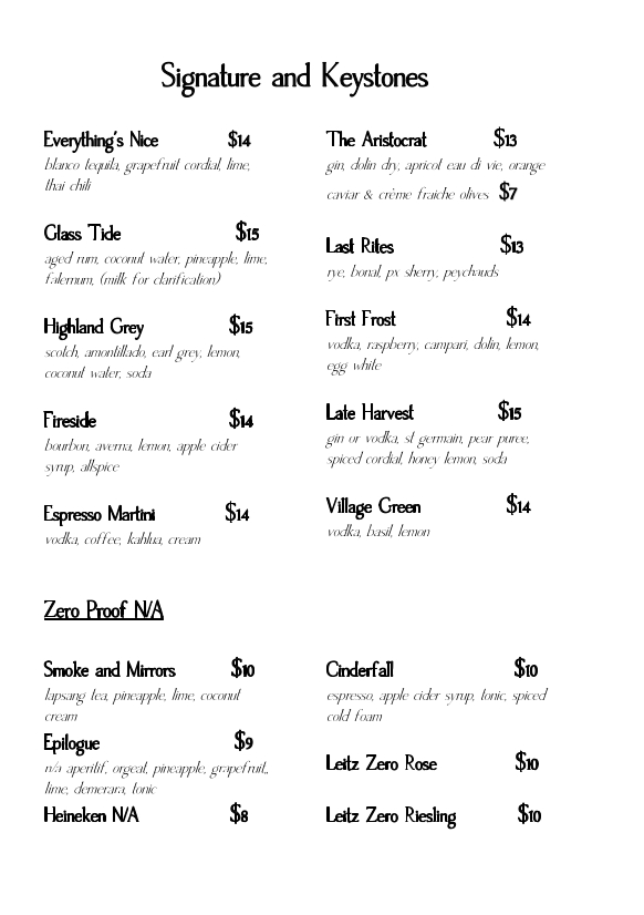 Signatures & Keystones First page