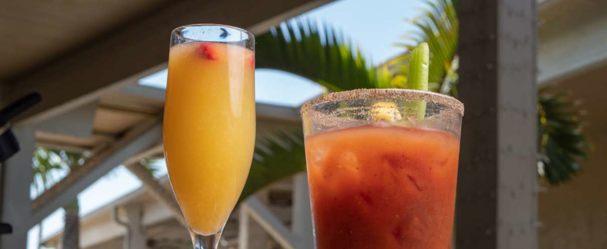 Mimosa and Bloody Mary cocktail.