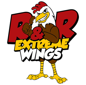 R&R Extreme Wings logo scroll