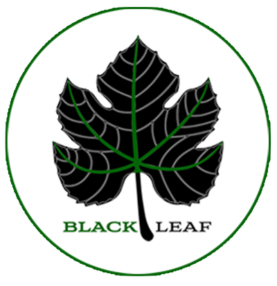 Black Leaf Vegan logo top