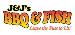 J & J's BBQ & Fish logo scroll