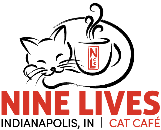 Nine Lives Cat Cafe logo top - Homepage