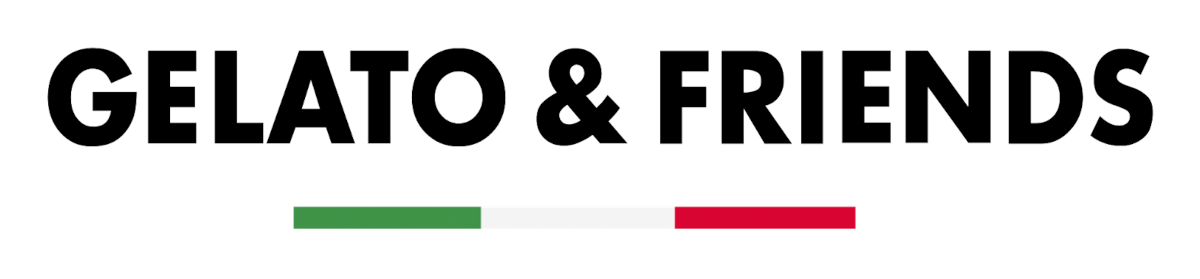 Gelato & Friends logo scroll