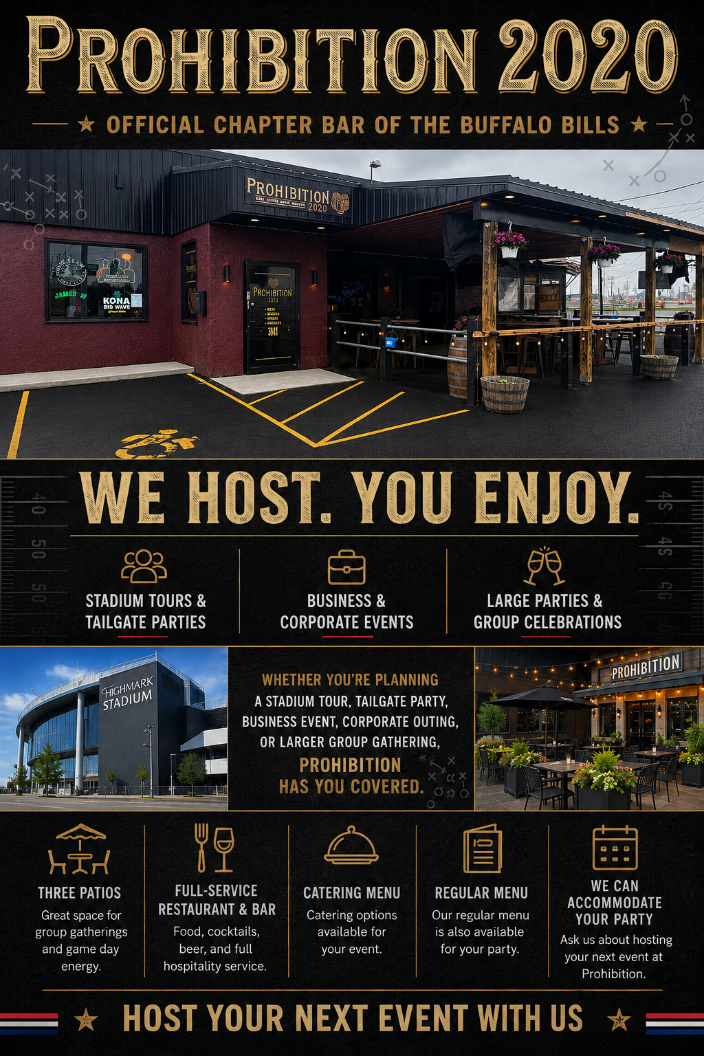 Prohibition 2020 official chapter bar of the buffalo bills