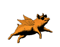 Flying Pig Tavern & Tap logo scroll