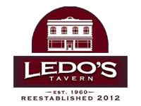 Ledo's Tavern logo scroll