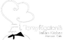 Tony Rigatoni's logo top
