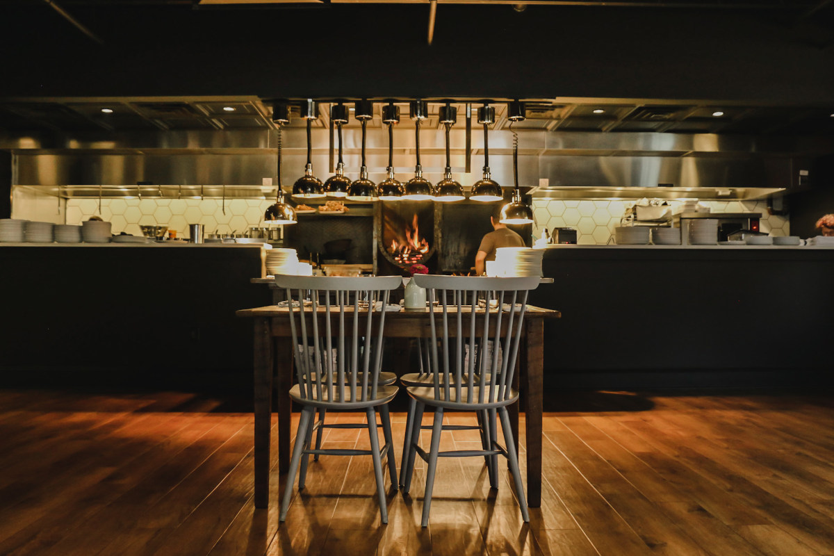 Open-concept kitchen at The Appalachian in Historic Downtown Sevierville