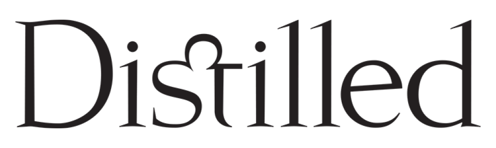 Distilled on Jefferson logo scroll
