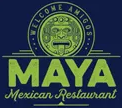 Maya Mexican restaurant - Alabaster logo scroll