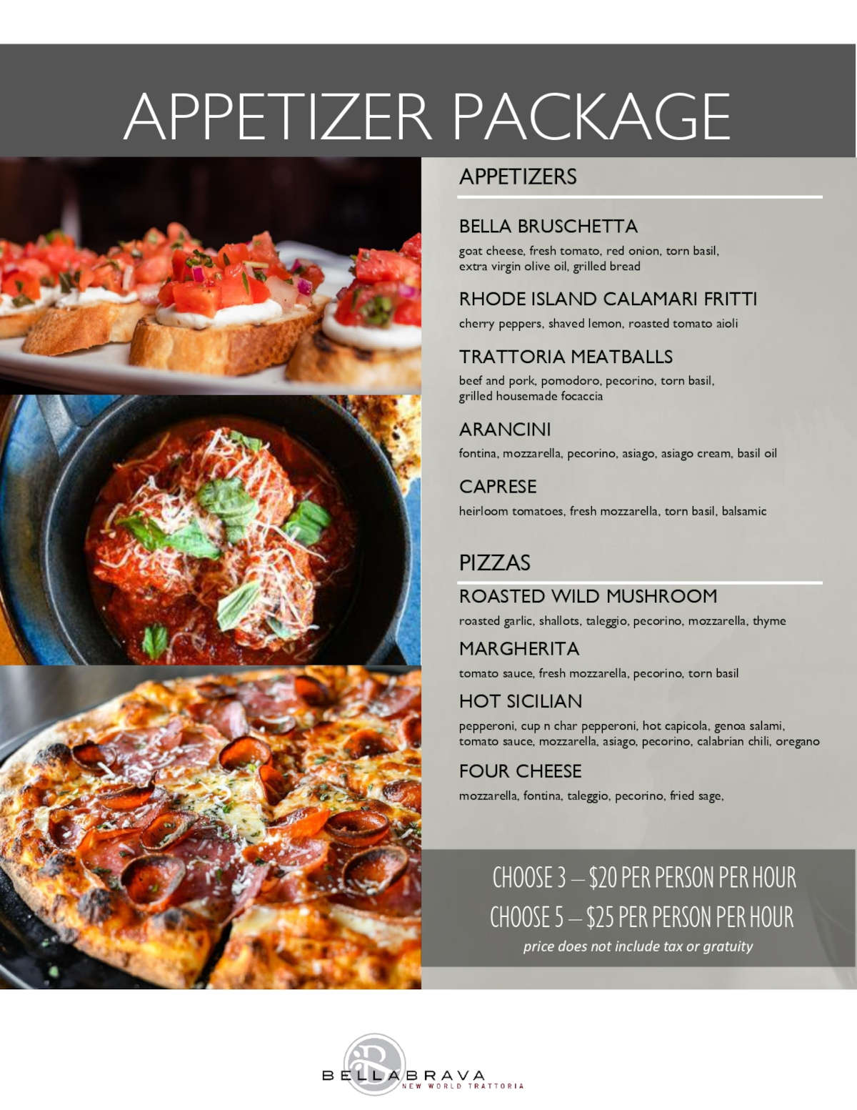 Group dining menu page 2