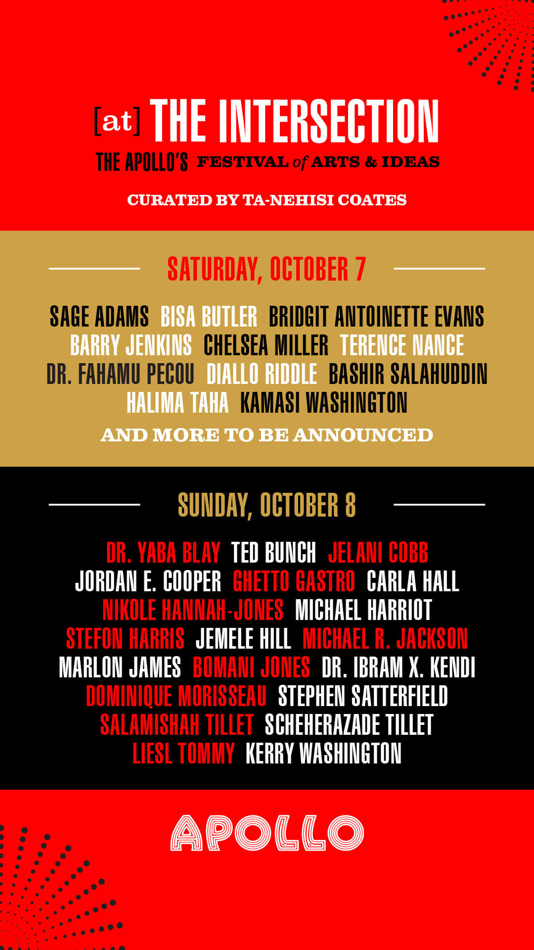 Apolo festival timeline poster