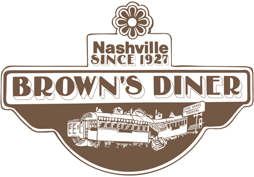 Brown's Diner logo scroll