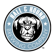 Hall & Hound Brewing Co logo scroll