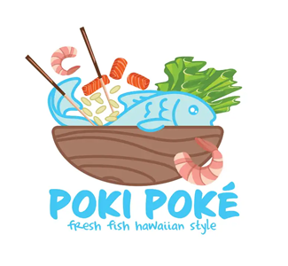 Poki Poke logo top
