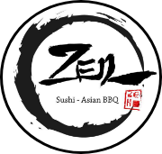 Zen Asian BBQ logo scroll