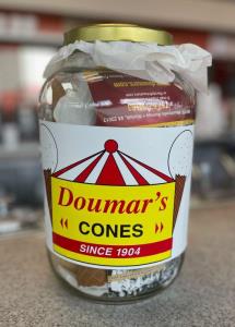 jar with domars lable