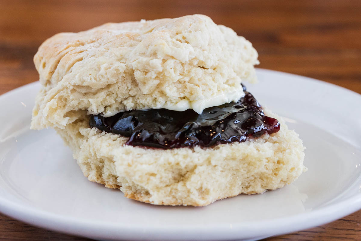 Biscuit and jam