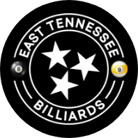 East Tennessee Billiards logo scroll
