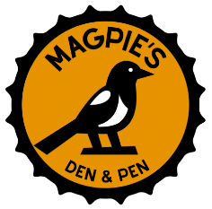Magpies Den & Pen logo top