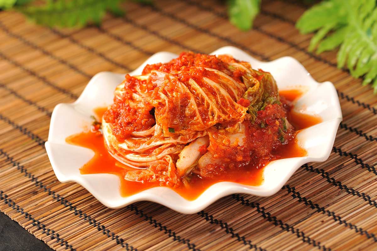 korean cabbage in chili sauce
