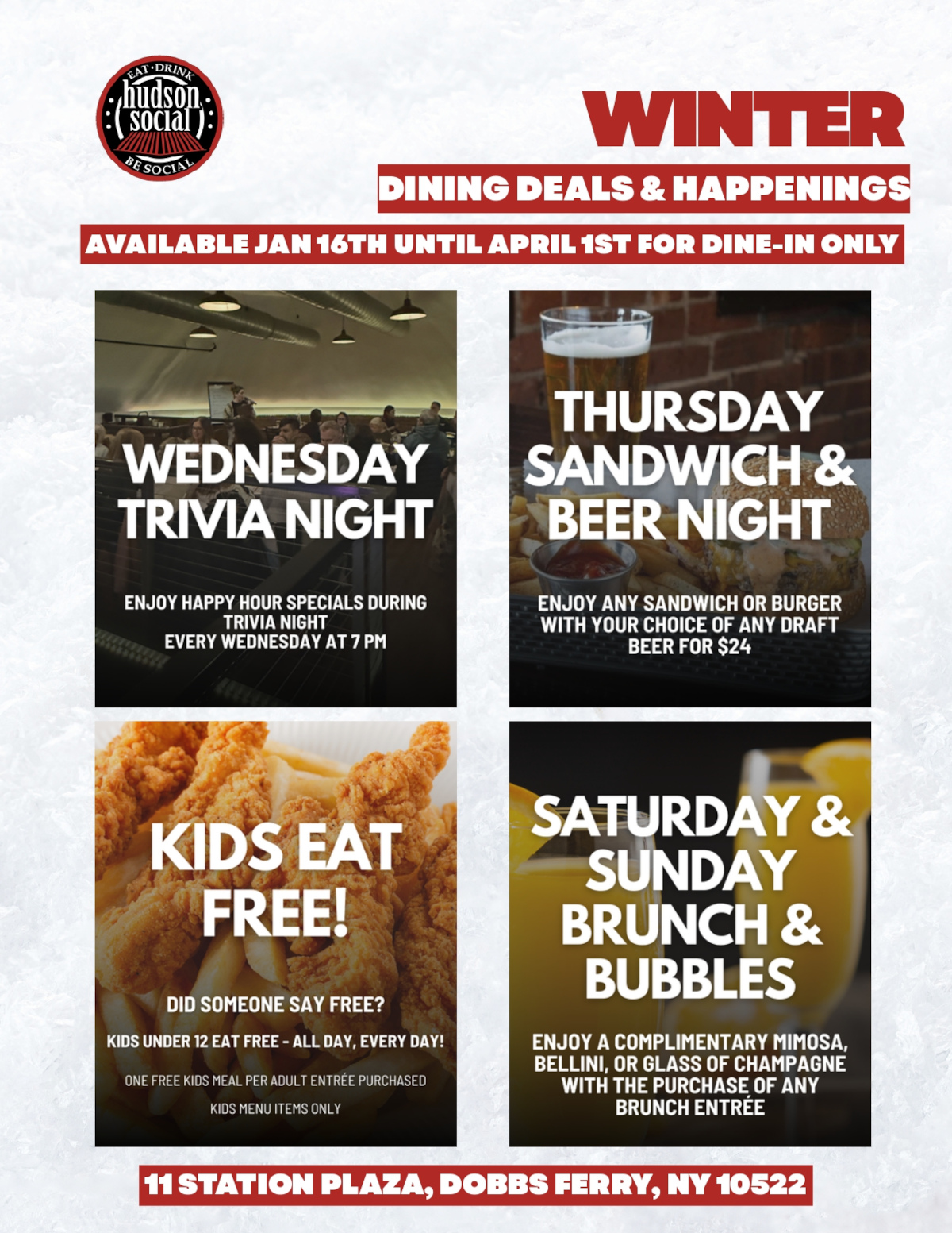 Winter dining deals & happenings