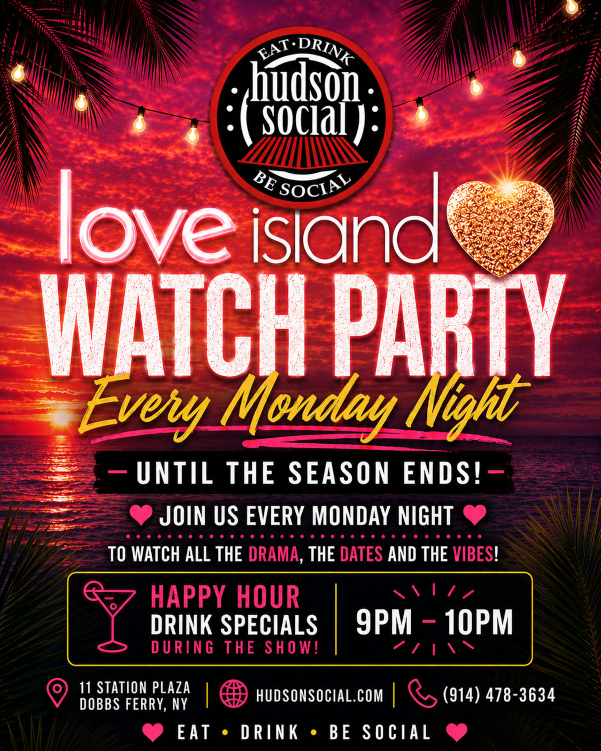 Love Island, Watch Party, Every Monday Night