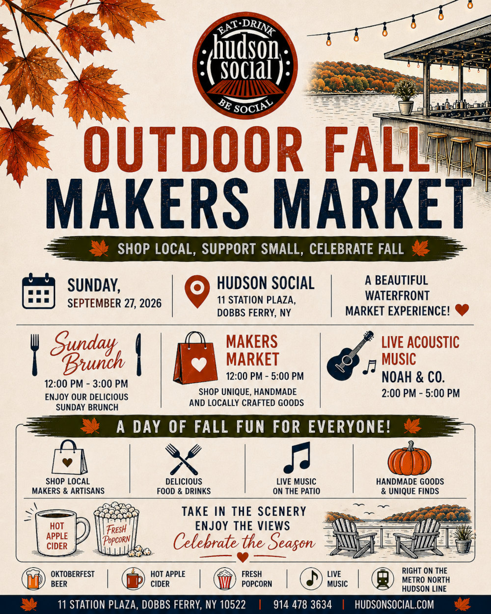 Hudson Social Outdoor Fall Makers Market