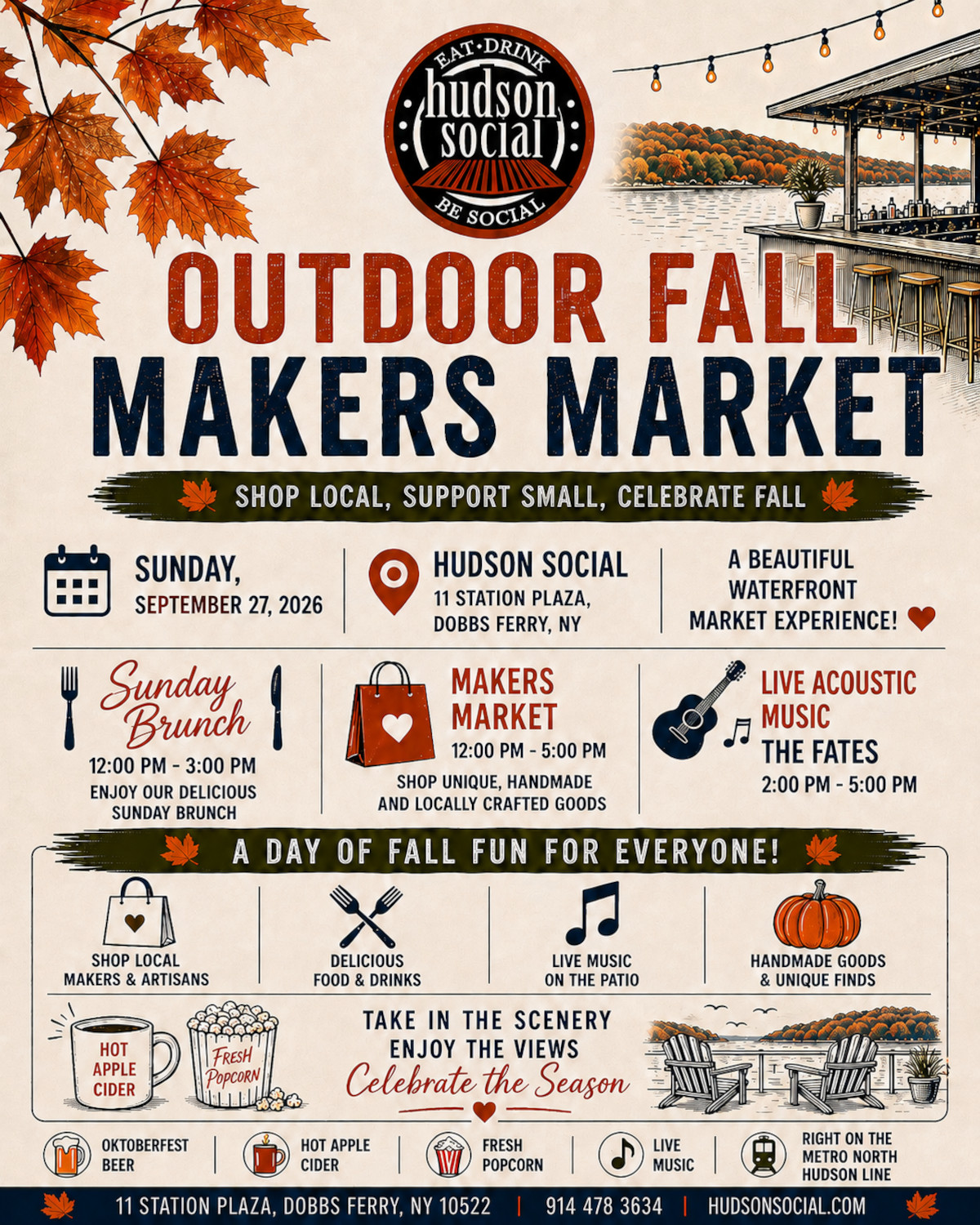 Hudson Social Outdoor Fall Makers Market