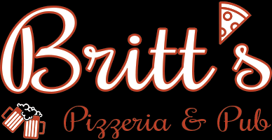 Britt's Pizzeria and Pub logo scroll - Homepage
