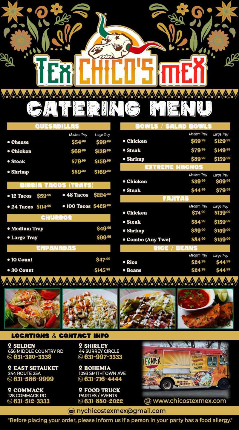 Catering Menu