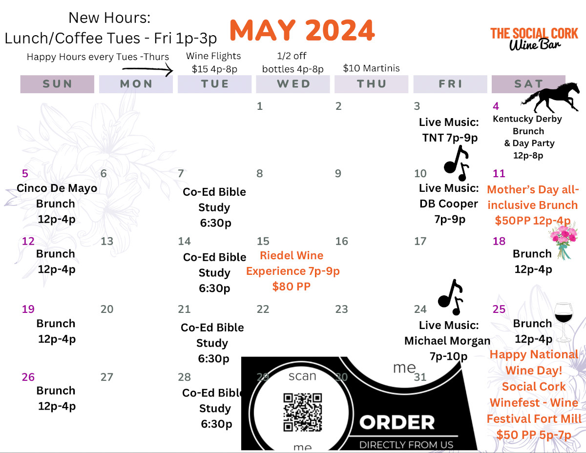 May 2024 monthly events