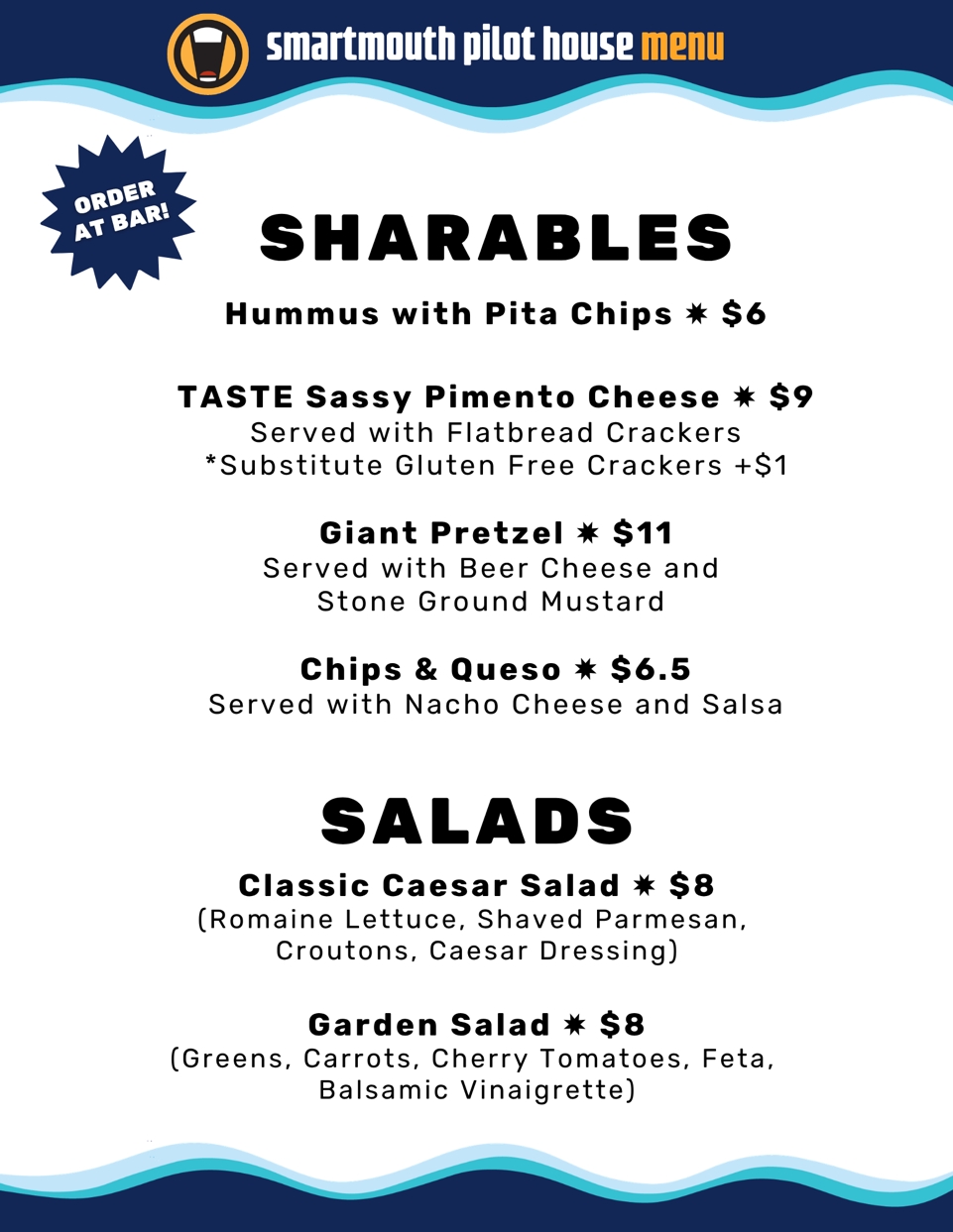 Sharables Menu