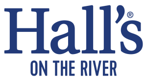 Hall's on the River logo top