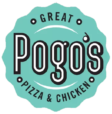 Pogo's Great Pizza and Chicken logo top