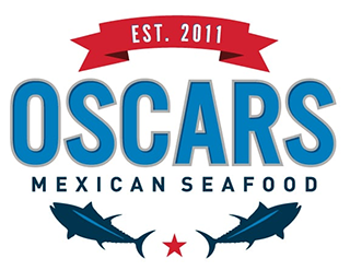 Oscar's Mexican Seafood- Turquoise Street logo scroll