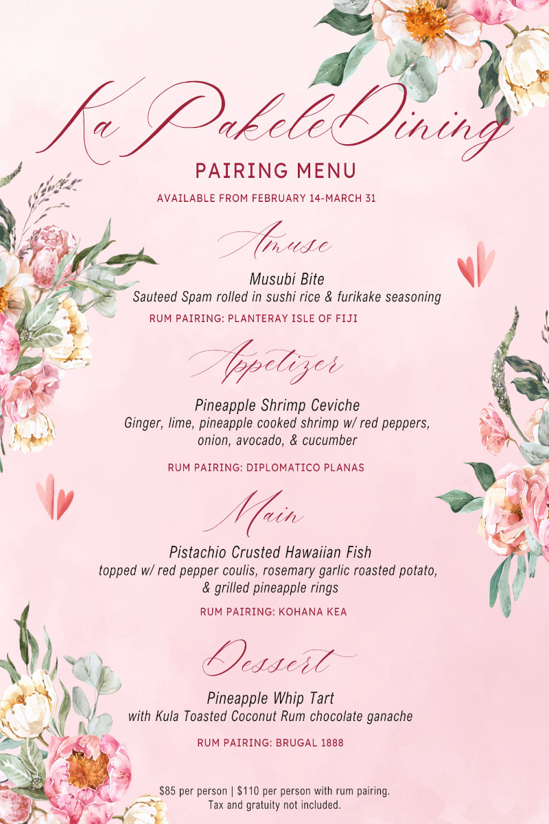 Pairing menu