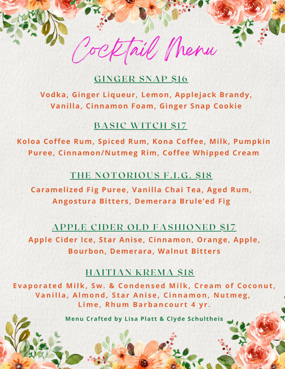 Cocktail Menu