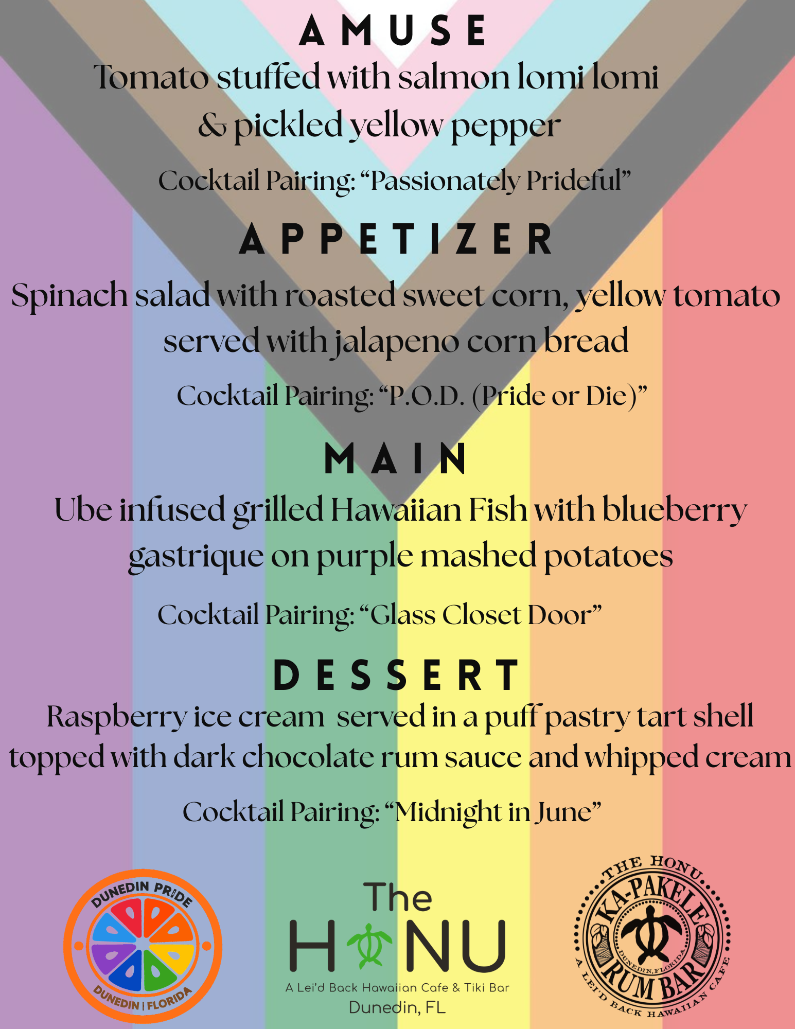 Pride Month Menu