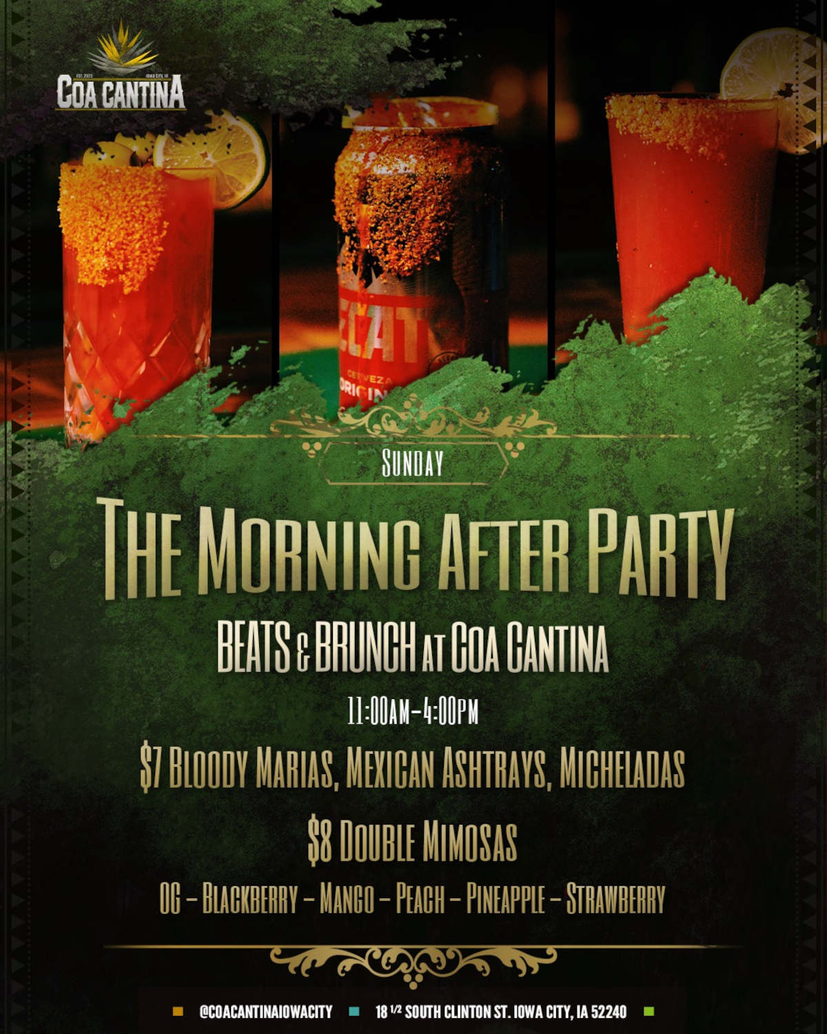 Sunday The Morning After Party 11am - 4pm poster
