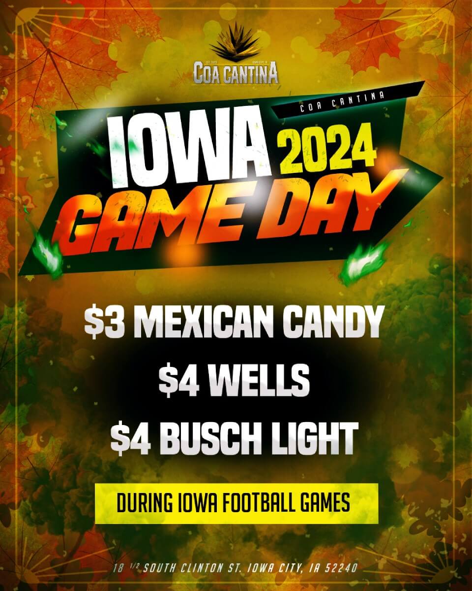 Iowa 2024 Game day poster