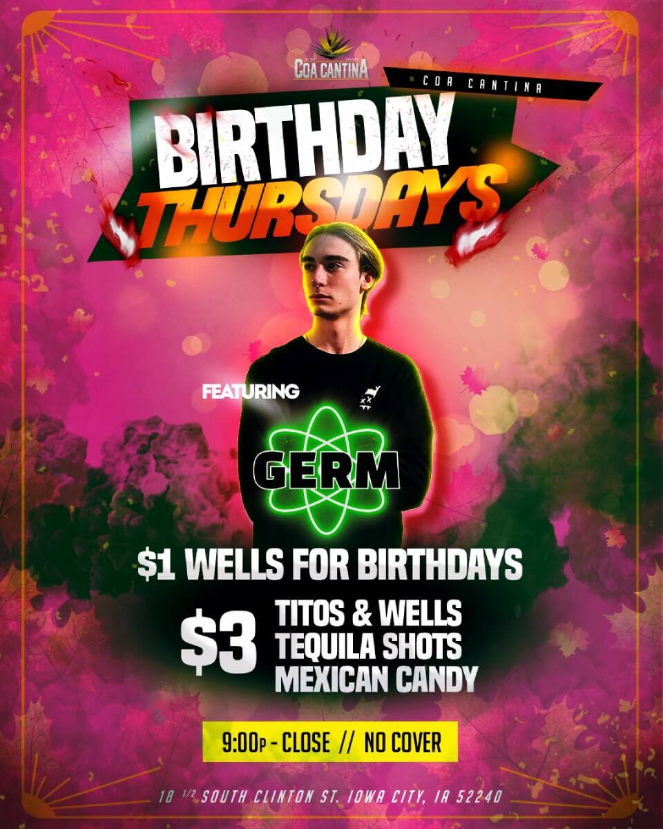 Birthday Thursdays poster