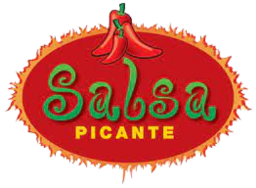 Salsa Picante White Plains logo scroll
