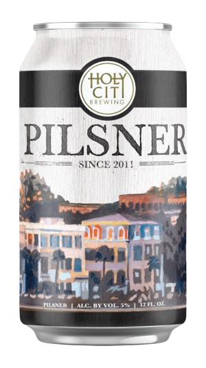 This is our Holy City Pilsner can