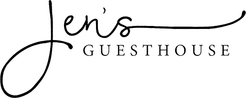 Jen's Guesthouse logo scroll