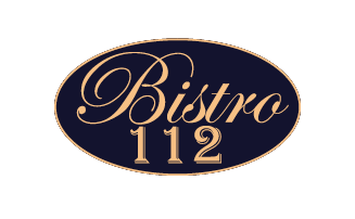 Bistro 112 logo scroll