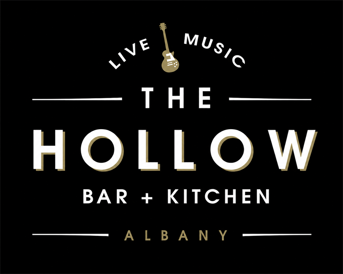 The Hollow Bar + Kitchen logo top - Homepage