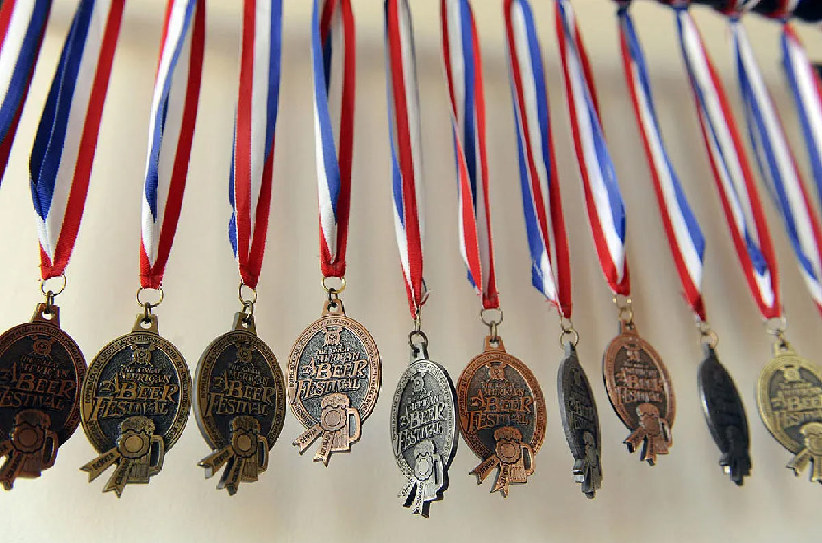 medals hanging on the wall