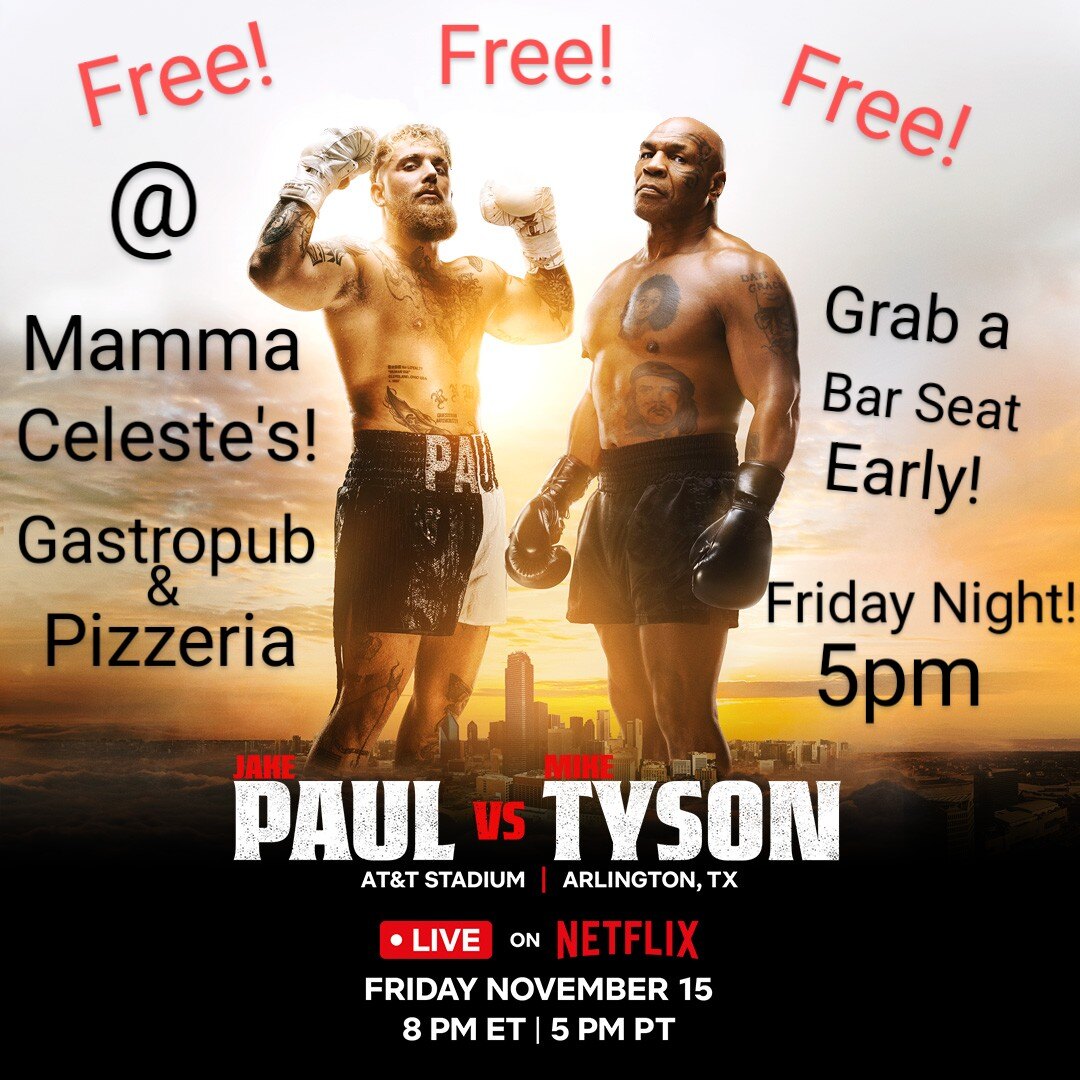 Poster for UFC Jake Paul VS Mike Tyson on November 15th